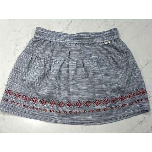 WOOLRICH EMBROIDERED WOMENS SKIRT SKORT Inner SHORTS SIZE S Pull On Drawstring - Picture 2 of 11